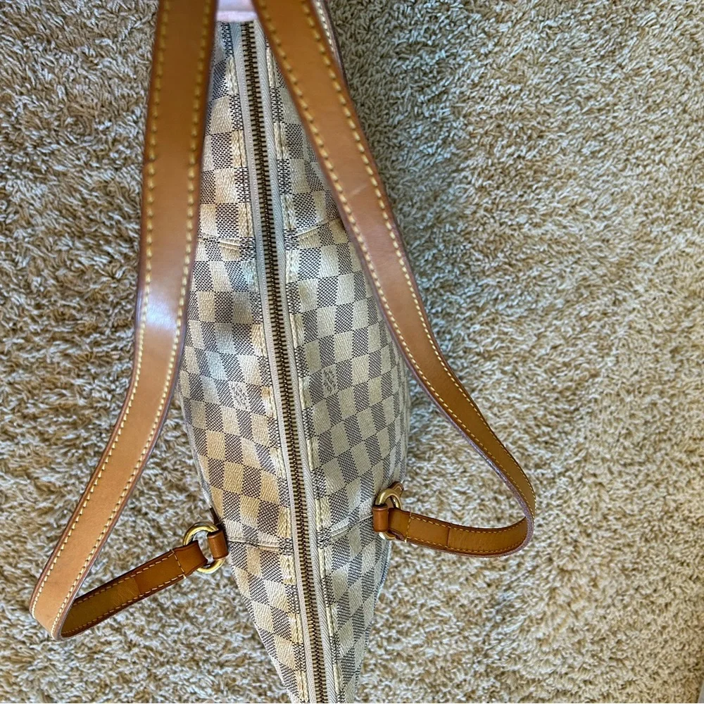 SOLD Bundle Louis Vuitton Damier Azur Totally MM Tote Bag & Matching Wallet - Picture 5 of 16